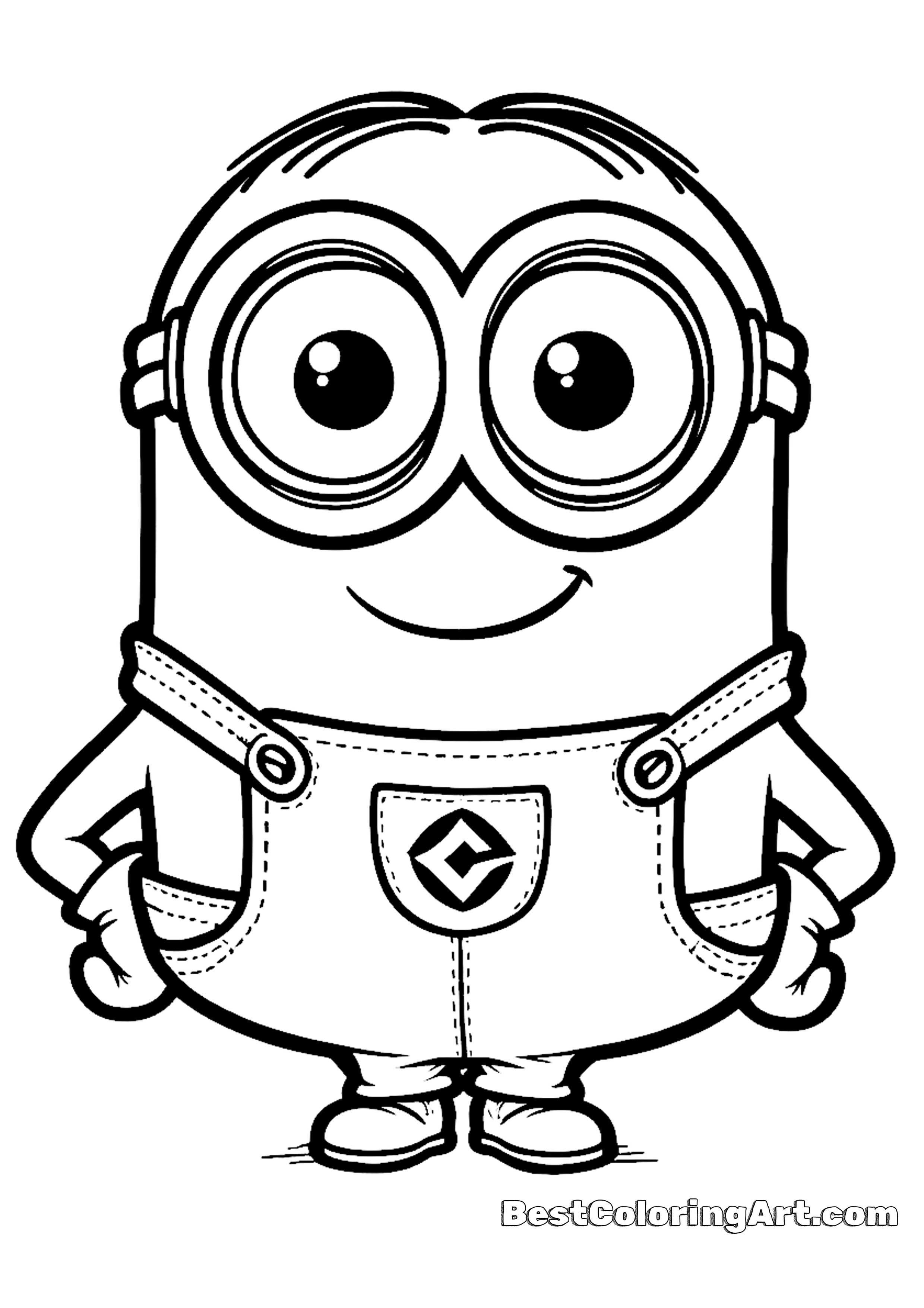 Laughing minion Coloring Page - Printable & Free PDFs