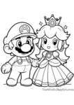 Mario and Princess from Mario Bross