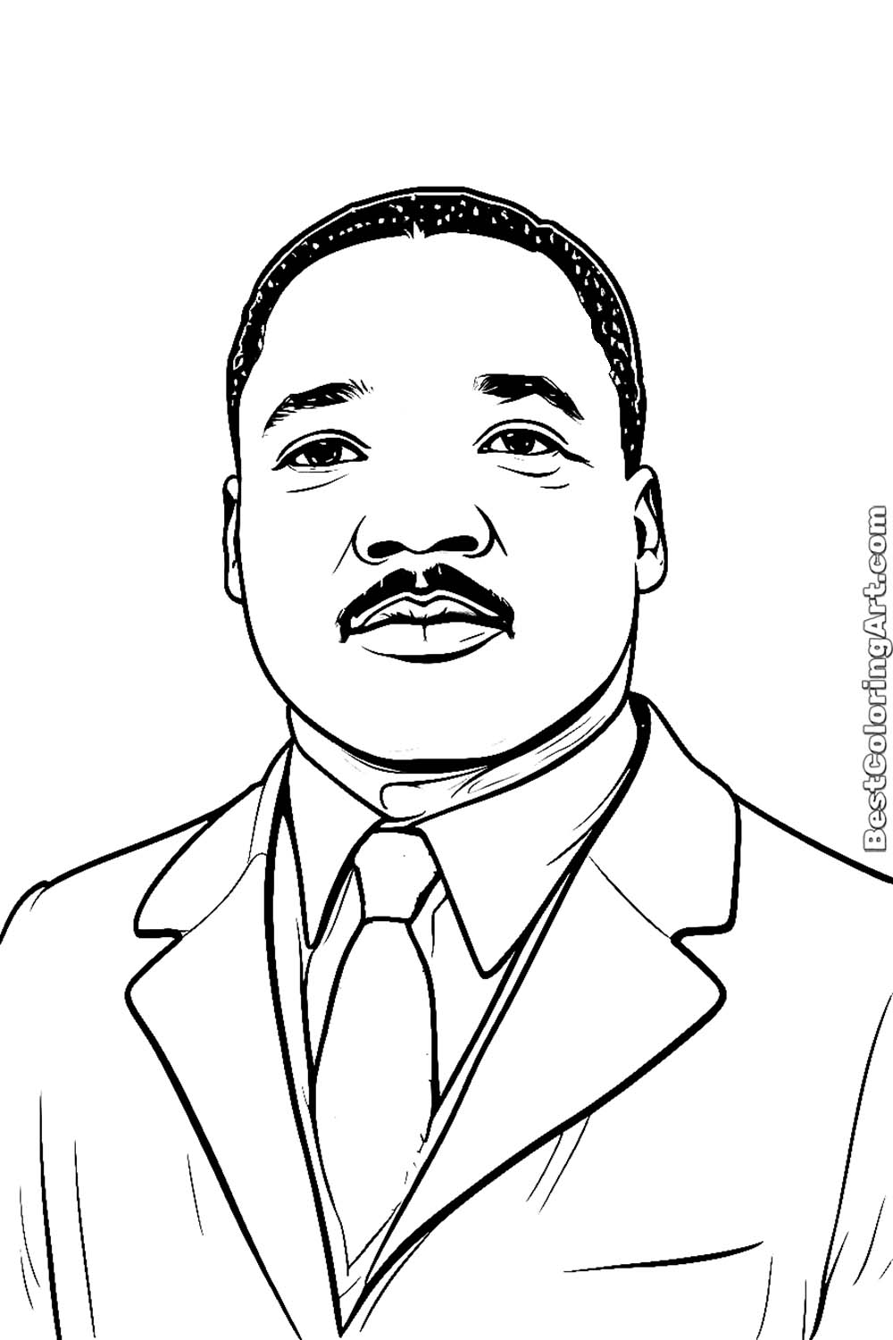 Martin Luther King Coloring Page - Printable & Free PDFs