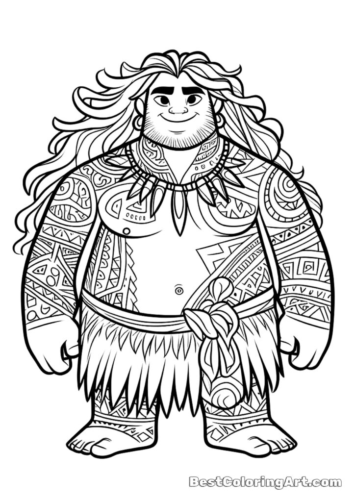 Moana Coloring pages - BestColoringArt.com