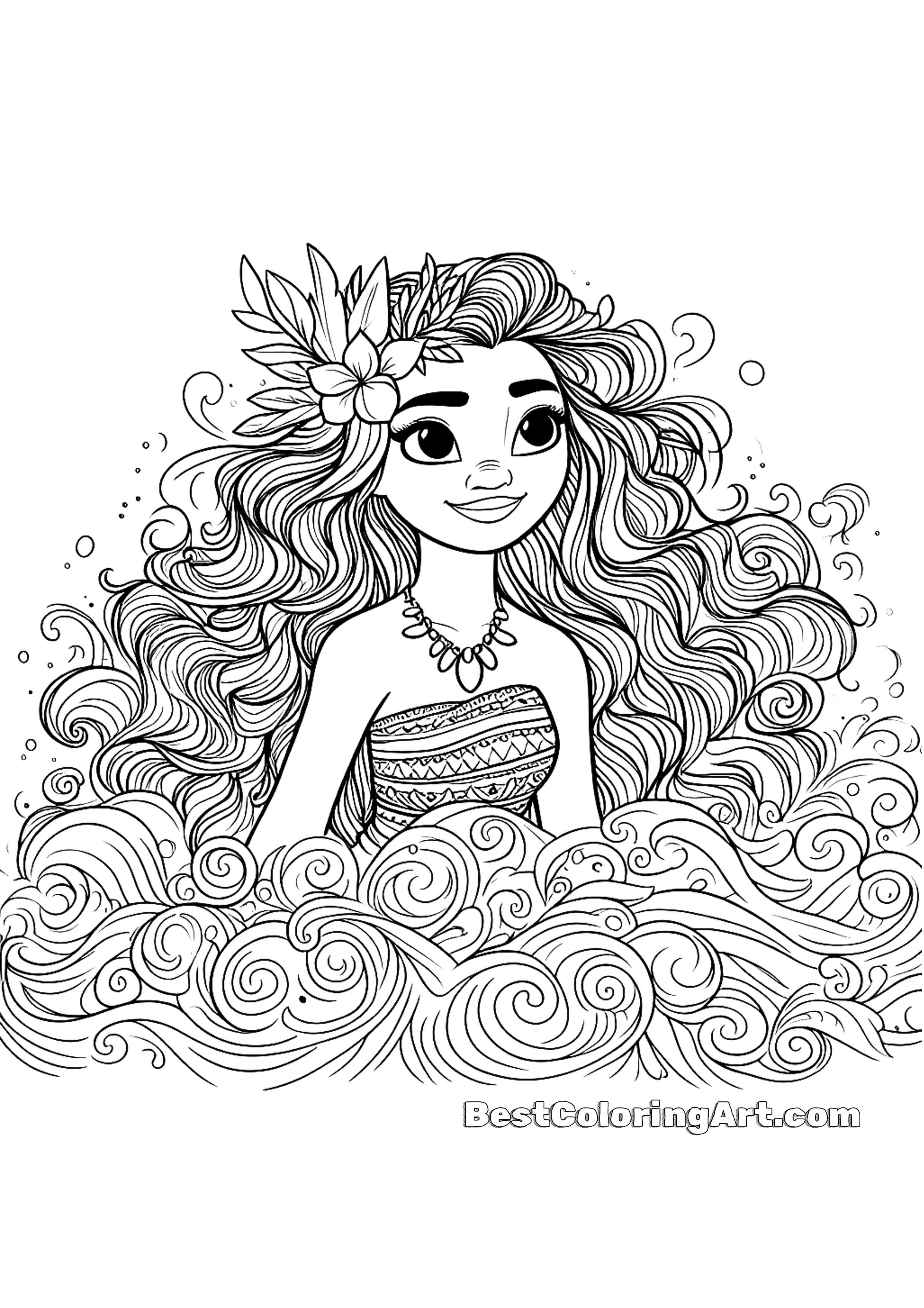 Moana Coloring pages