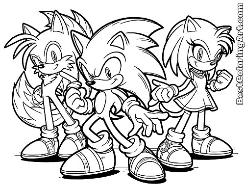 Sonic, Tails, and Amy