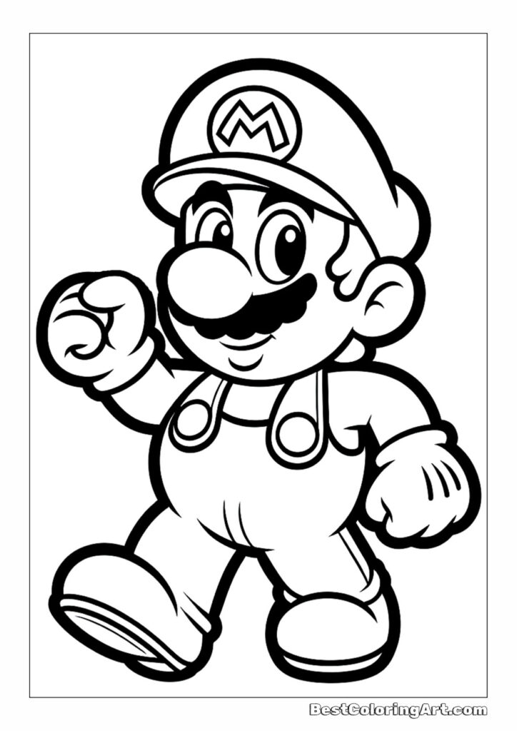 Mario Coloring Pages - Coloring Pages - BestColoringArt