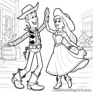 Woody And Jessie Dancing Toy Story
