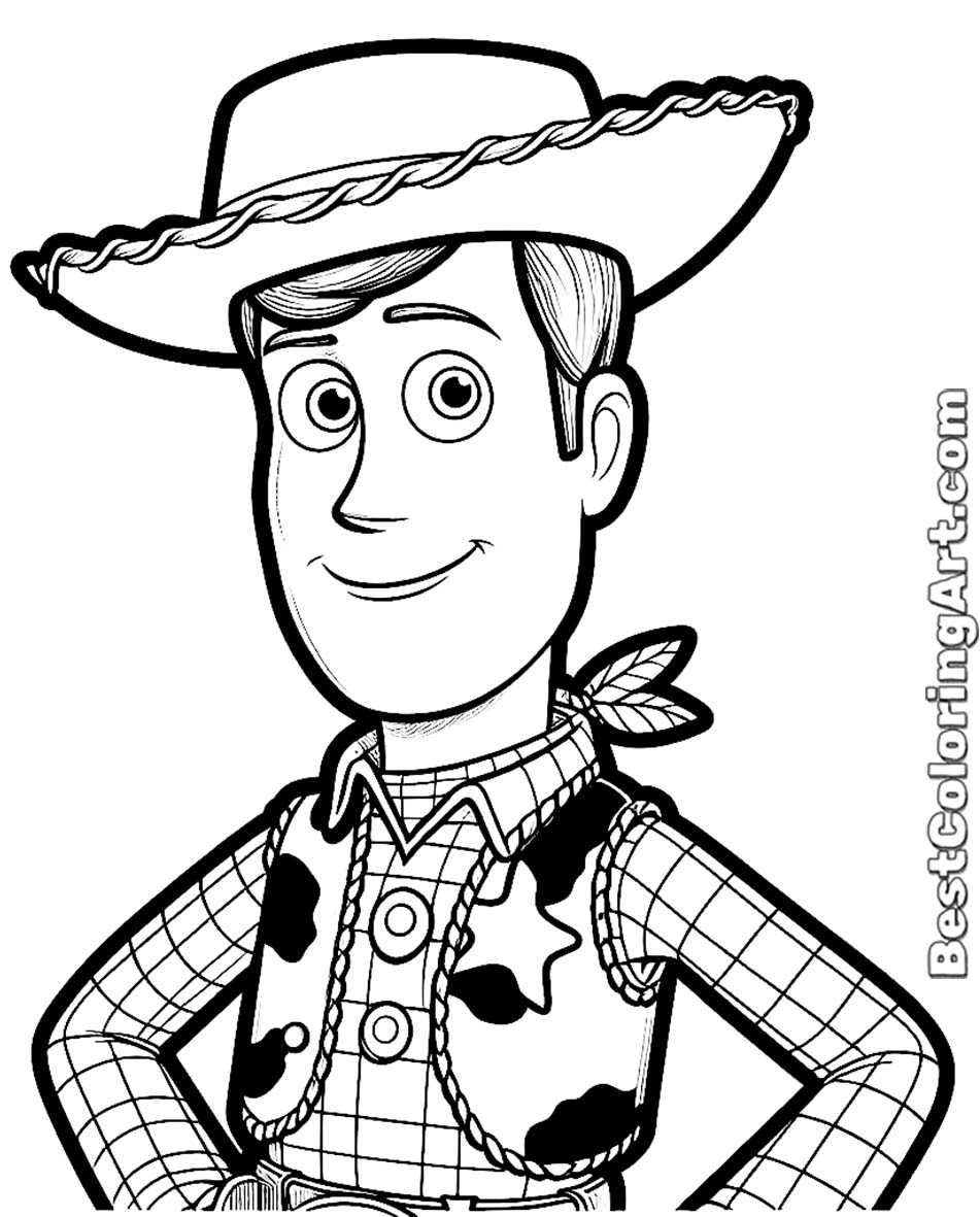 Woody from Toy Story 4 coloring pages - Printable & Free PDFs