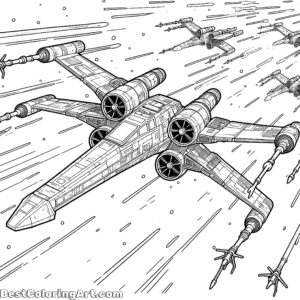 X-wing during an attack on the Empire