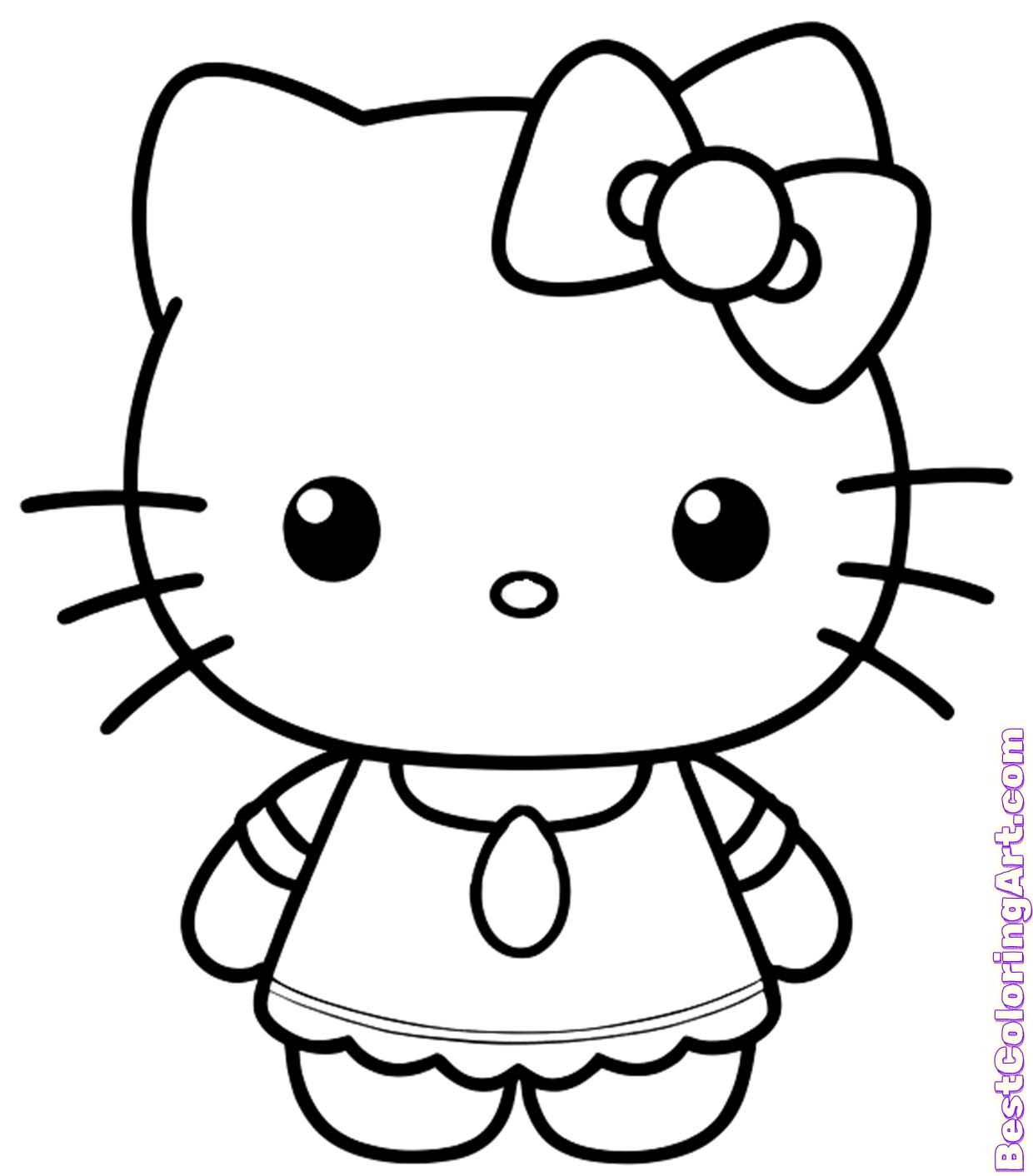 Hello Kitty Coloring Pages (Free PDF Printables) - BestColoringArt.com