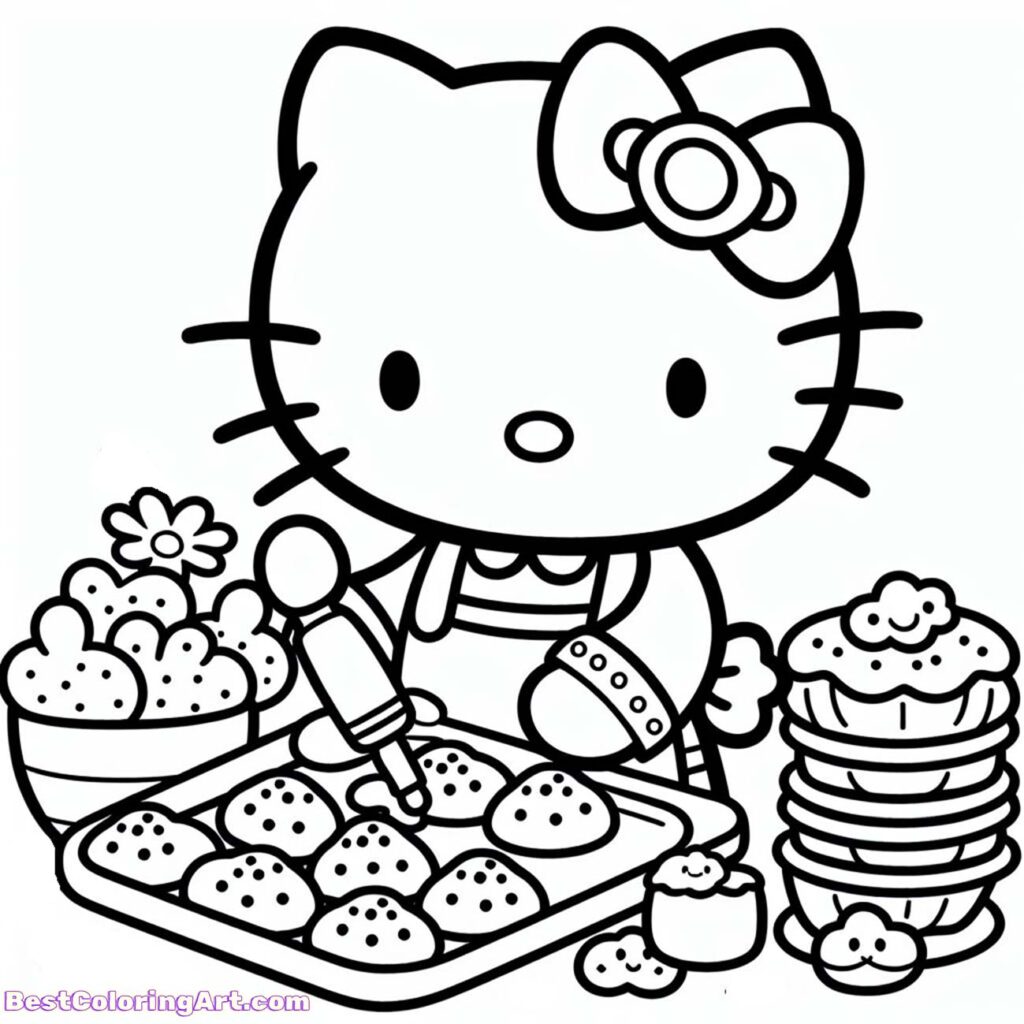 Hello Kitty Coloring Pages (Free PDF Printables) - BestColoringArt.com