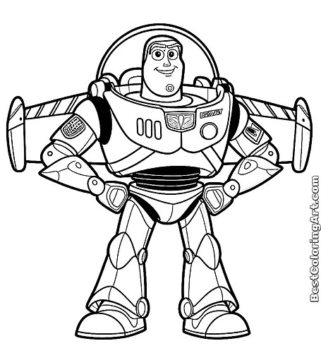 Toy Story Buzz Lightyear coloring pages - Printable & Free PDFs