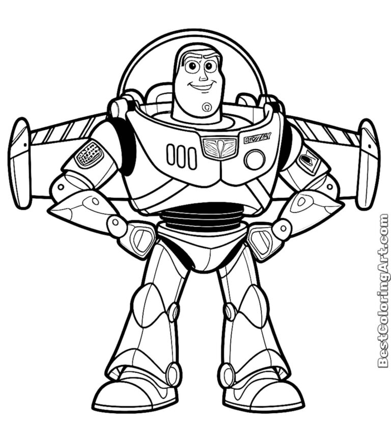 Toy Story Buzz Lightyear coloring pages - Printable & Free PDFs