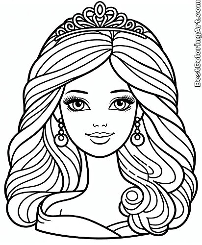 Barbie with a horse Coloring Page - Printable & Free PDFs