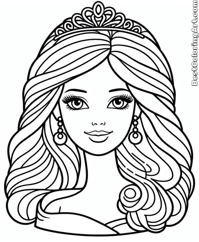 Barbie Girl Coloring Page - Printable & Free PDFs