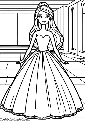 Beautiful Barbie Coloring Pages - Printable & Free PDFs