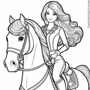 Barbie with a horse