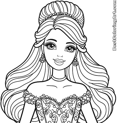 Beautiful Barbie Coloring Pages - Printable & Free PDFs