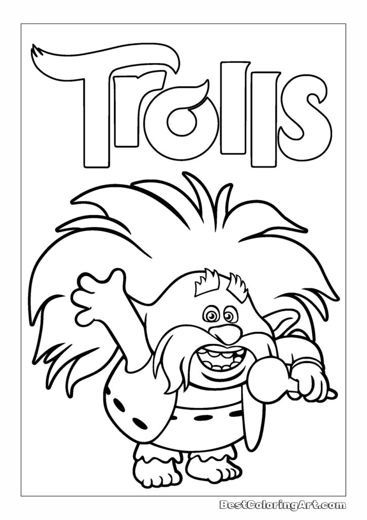 Trolls coloring pages - BestColoringArt.com