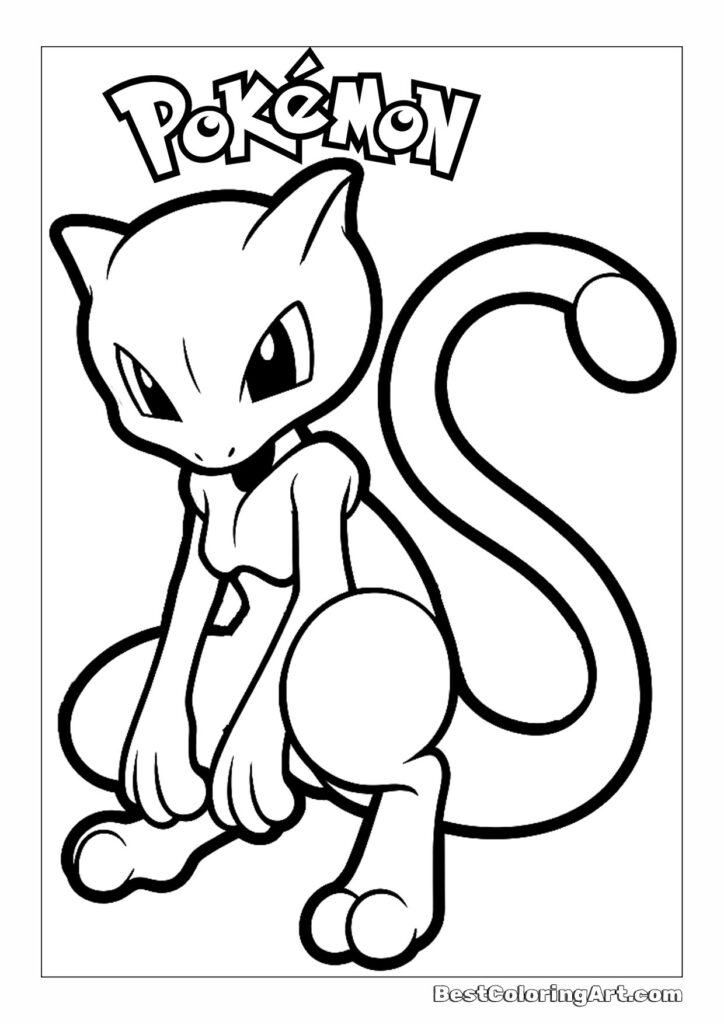 10 Mewtwo Coloring Pages for Creative Kids and Adults