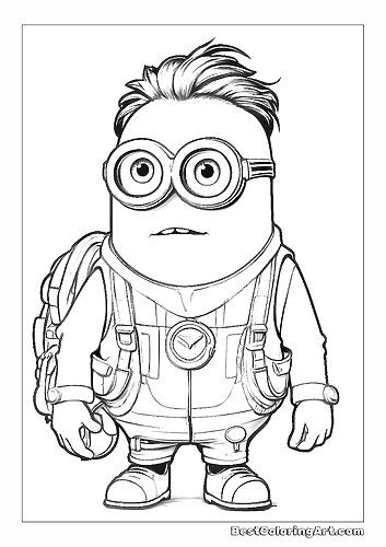 Minion with a backpack