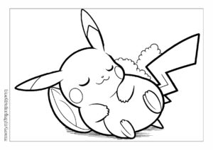 Pikachu is resting