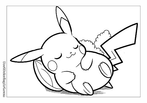 Pikachu is resting