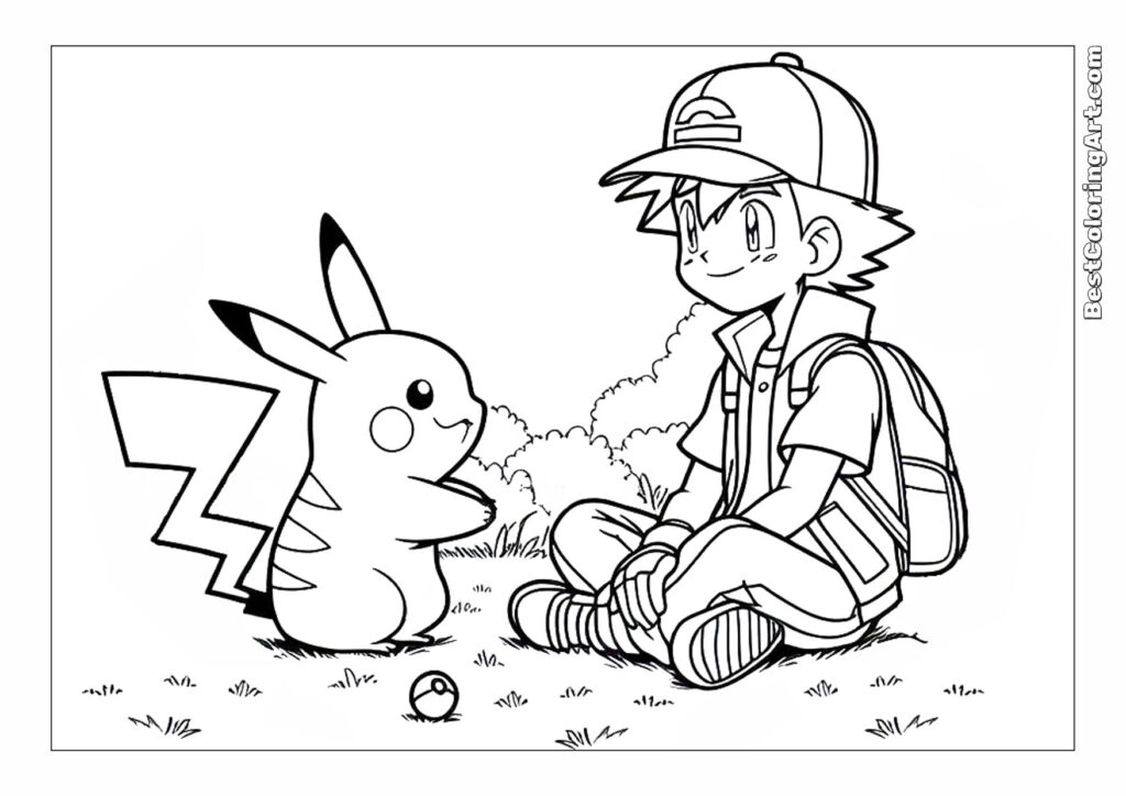 Pikachu uses electric attacks Coloring Page - Coloring Pages ...