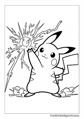 Pikachu uses electric attacks