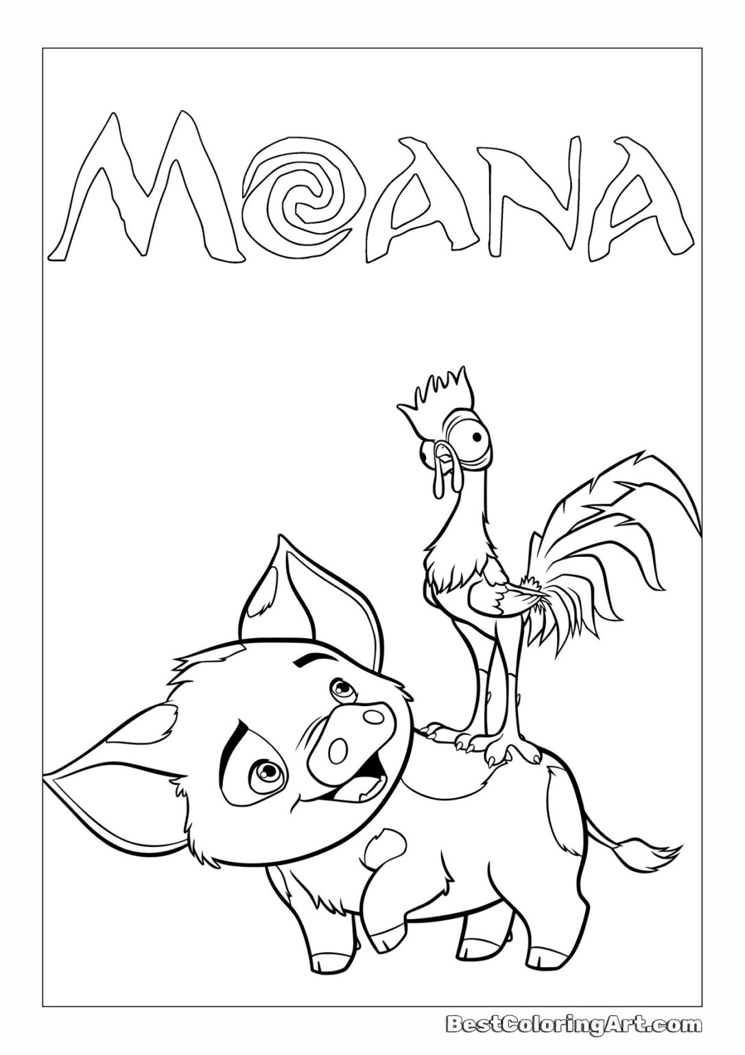 Moana Coloring Pages - Bestcoloringart.com