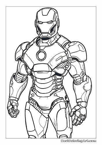 Iron Man Coloring Pages - BestColoringArt.com