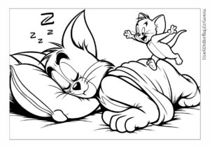 Sleeping Tom and Jerry