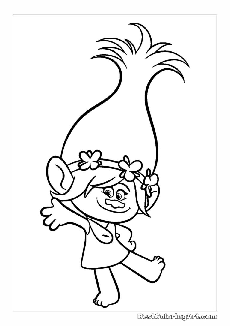 Trolls coloring pages - BestColoringArt.com
