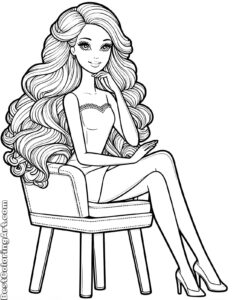 barbie on a chair