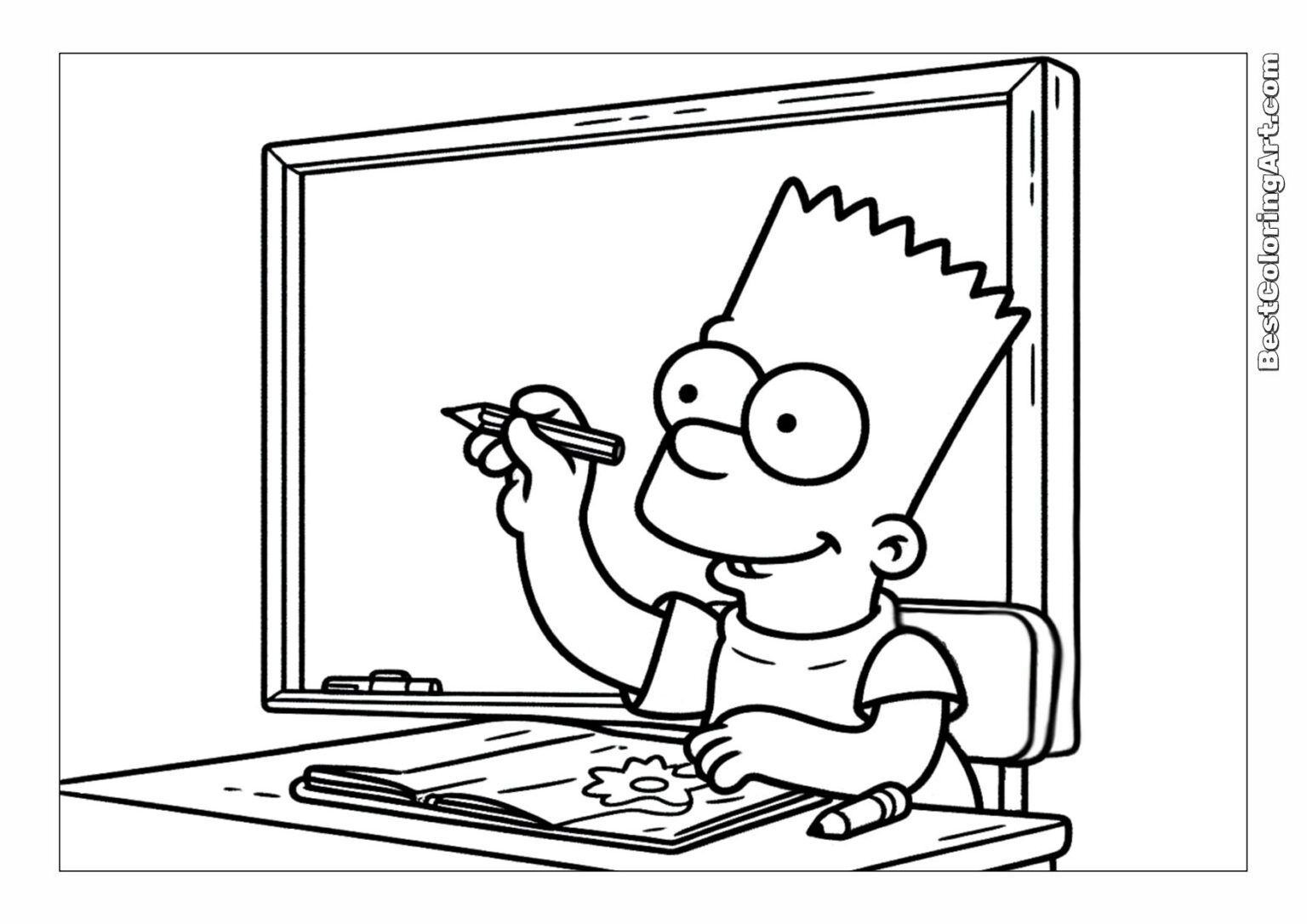 bart-at-the-board-simpsons-coloring-page-printable-free-pdfs