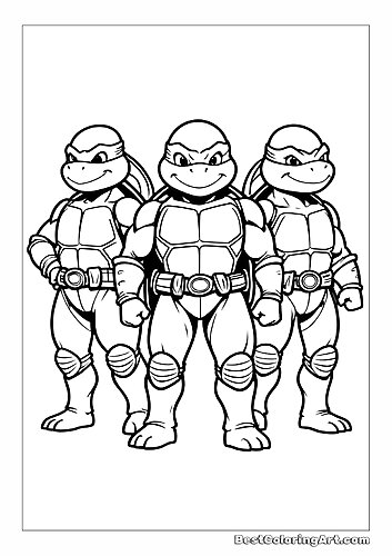 Three Ninja Turtle